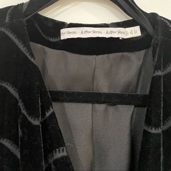 & OTHER STORIES Velvet Wave Wrap Cocktail Party Dress Mini - Picture 8 of 8